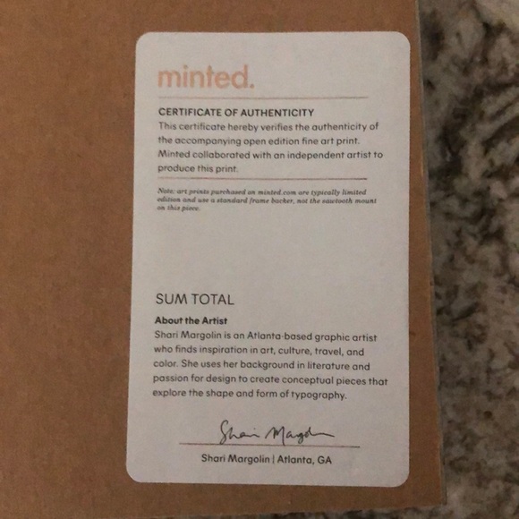 Sum Total framed art by Shari Margolin - Picture 2 of 2